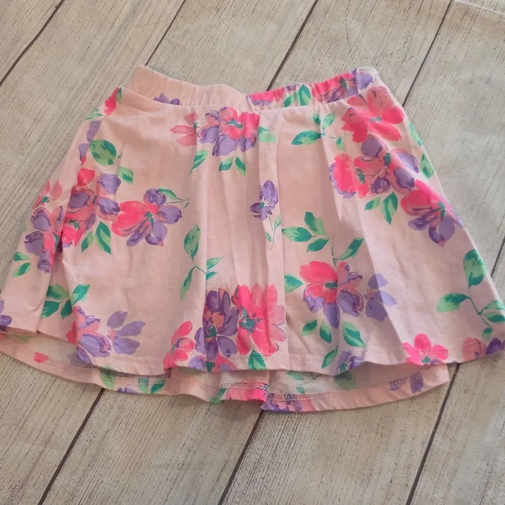 The Children's Place Pink Flower Skort
